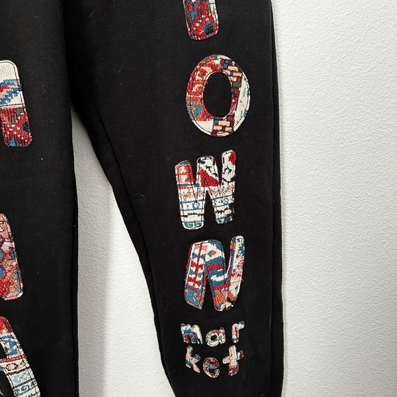 Rare Chinatown Market Patchwork Sweatpants. - Picture 3 of 9